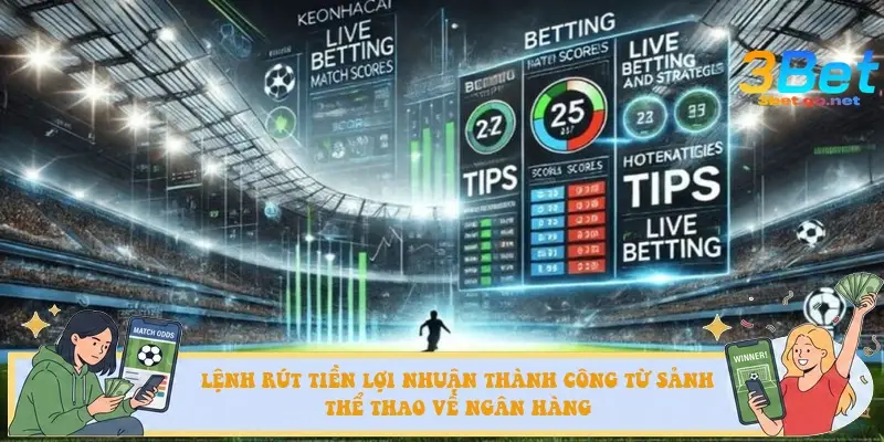 Lệnh rút tiền lợi nhuận thành công từ sảnh thể thao về ngân hàng chính chủ