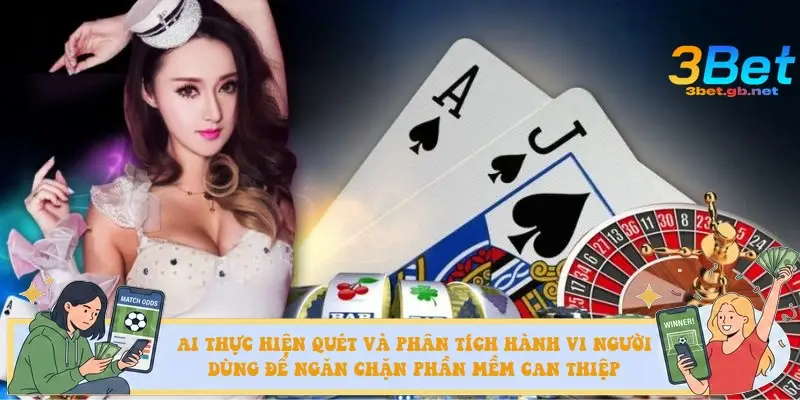 AI thực hiện quét và phân tích hành vi người dùng để ngăn chặn phần mềm can thiệp